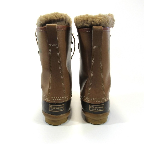 Vintage LaCrosse Duck Boots Tall Lace Up Mens 8 main image 4